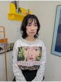 濡れ感パーマ×大人の抜け感ミディ