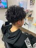メンズカット+ツイストパーマ【波巻きパーマ】+ヘアセット