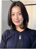 ☆春日☆ニュアンスウルフワンホンレイヤーダークブルーボブ96