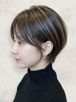 モッズヘア 足利(mod'hair) ハンサムショート×ハイライトグレージュ透明感ショート春カラー
