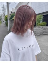 ザメゾン(THEMAISON)&nbsp;【髪質改善】酸性ストレート＋ピンクグレー