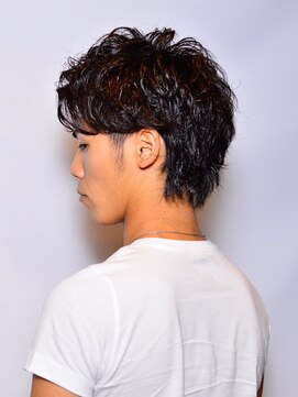 ワンワンオー バーバーショップ 博多店(@110 BARBER SHOP) フェザーマッシュサイドクラウドマッシュネープレス