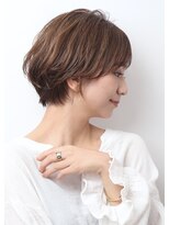 リアン(lien)&nbsp;【lien.相楽顕】ニュアンスパーマのショートボブ/ココアブラウン