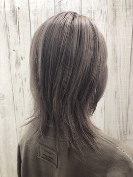 ヘア ドレス リッケ(hair dress lykke) 【lykke】スリークボブ×White greige