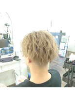 アークス(Ark'ss)&nbsp;メンズ　ショート　スパイラル　ブリーチ　カラー　イルミナ