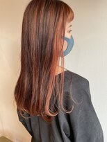 ツイギー 宮西店(TWiGGY)&nbsp;ショートバングにオレンジカラー