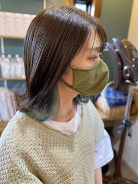 ヘアーホームイロ(Hair Home IRO) イヤリングカラーグリーン