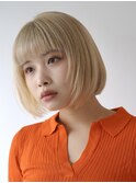 ココアベージュ/黒髪/ボブウルフ/グレージュカラー/辻堂/辻堂駅