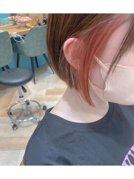 ロンド レグリーズ 立川(Lond leglise) ワイドバングイメチェン美髪外ハネボブ+レイヤーカット韓国/立川