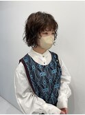 ショートパーマ10代20代レイヤーボブ大人ショートダークブラウン