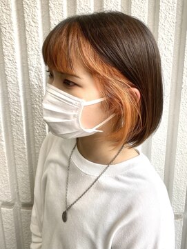 ネオリーブカップ 町田店(Neolive capu) フェイスフレーミング ＊ オレンジ【町田/インナーカラー】