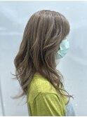 脱白髪染めハイライト、大人ハイライト、デザインカラー
