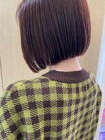 ラ ファブリック 草加(LA FABRIQUE)&nbsp;ミニボブ　アッシュブラウン　ぱつっとボブ　草加