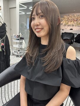 ロンド マーレ 天神大名店(Lond mare) ピンクブラウン/暖色カラー/カシスピンク/韓国ヘア/顔周りカット