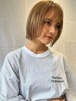 サンク 原宿 表参道(cinq)&nbsp;ダメージレスなブリーチカラーで作るベージュカラー