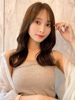 ルームバイシー 新宿(Loom. by Sea)&nbsp;韓国風前髪/シルキーベージュ/グレージュカラー/斜めバング