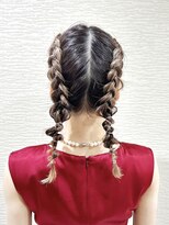 ヘアセット&メイク専門店 カスミ(Kasumi)&nbsp;ツイン編み込み