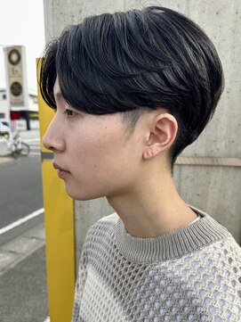 ニアウ 高崎店(Niau) センターパートニュアンスパーマカルマパーマメンズパーマ高崎市