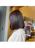 ラベンダー暗めカラー暖色系カラー北浦和髪質改善