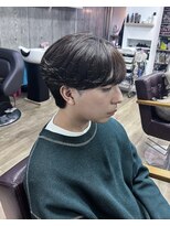 オムファミーユラグ(homme, famille raugh) 前髪ありニュアンスパーマ