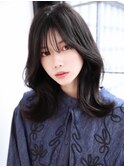 【大阪梅田】黒髪ミディアムスタイル
