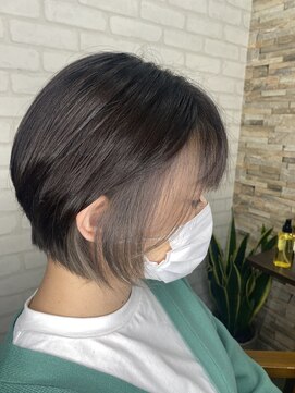 アトリエナガノ(atelier nagano) ショートボブ/ニュアンスカラー/ツヤ髪スタイル/ブルージュ