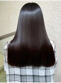 髪質改善 酸熱トリートメント 黒髪ロング 艶髪 縮毛矯正