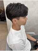 MEN’S HAIR/ブルーブラック/フェザーパーマ/津田沼