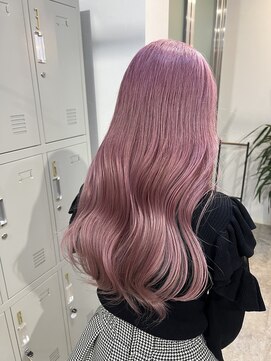 ムード(mood) ピンクカラー/ピンクパープル/ブリーチ/ハイトーン/ペールピンク