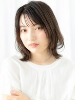 ドクターズ サロン ラブ(Dr's Salon LAB)&nbsp;髪質改善ココアブラウン外ハネウルフカットe古河30代40代