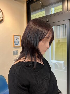 ハッシュカット×ダークラベンダー