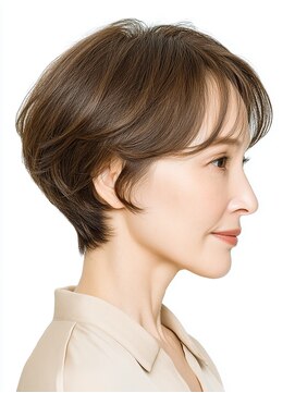 ビフィーノ リルネ(Bifino Rilune) クラゲヘアー/小顔/ココアベージュ/オリーブグレー/川西