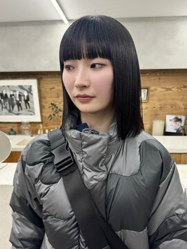 トゥコ(tuco) ロブ ストレート 前髪 ぷつっと 栄 美容室 矢場町