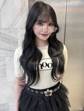 ボタン 熊本(VOTAN) 韓国ヘア/レイヤーカット/前髪/顔まわり/オリーブグレージュ