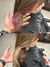 トウ(tou.)&nbsp;インナーカラー＋脱白髪染め30代40代50代