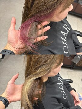 トウ(tou.) インナーカラー+脱白髪染め30代40代50代