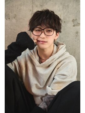 ベル 表参道Terrace(Belle) men'shair/センターパート/メンズショート/韓国風マッシュ