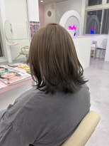 ミミヘアーガーデン(mimi hair garden) エンドカラー グレージュ デザインカラー レイヤーカット