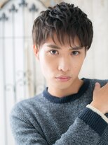 モッズヘアメン 名護大東店(mod's hair men) 20代30代爽やかくせ毛風リクルート束感フェザーパーマl名護大東