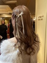 ザザ シンジュク(ZA/ZA shinjuku)&nbsp;ヘアセット/ハーフツイン/結婚式アレンジ
