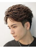 刈り上げショートスパイキー×フェザーパーマ/メンズ/ビジネス