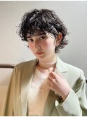 20代・30代_マッシュショートパーマ