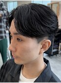 MEN’S/リバースセンターパート/ニュアンスパーマ/Ryoka