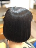 20代30代★大人耳掛け☆無造作×切りっぱなしボブ