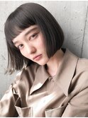 黒髪小顔ショートボブワンレン/20代30代40代50代60代