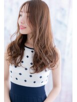 ヘアアンドビューティー ミック(Hair & Beauty miq)&nbsp;外国人風暖色系カラー＆ウェーブパーマでグラマラススタイルa