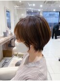 【横顔美人】丸みショート