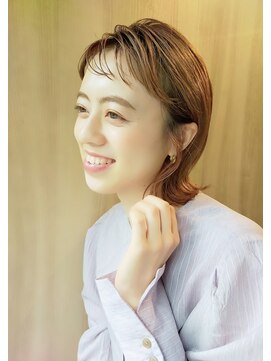 バッカ(BACCA) 前髪、顔周りがかわいい!×艶色テラコッタカラー(末松)