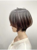アッシュブラック×すっきり立体感ボブショート◎20代30代40代