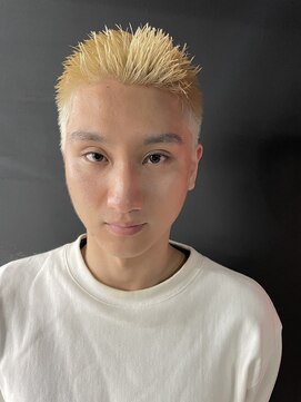 メンズサロンロス(LOSS) 金髪ショート